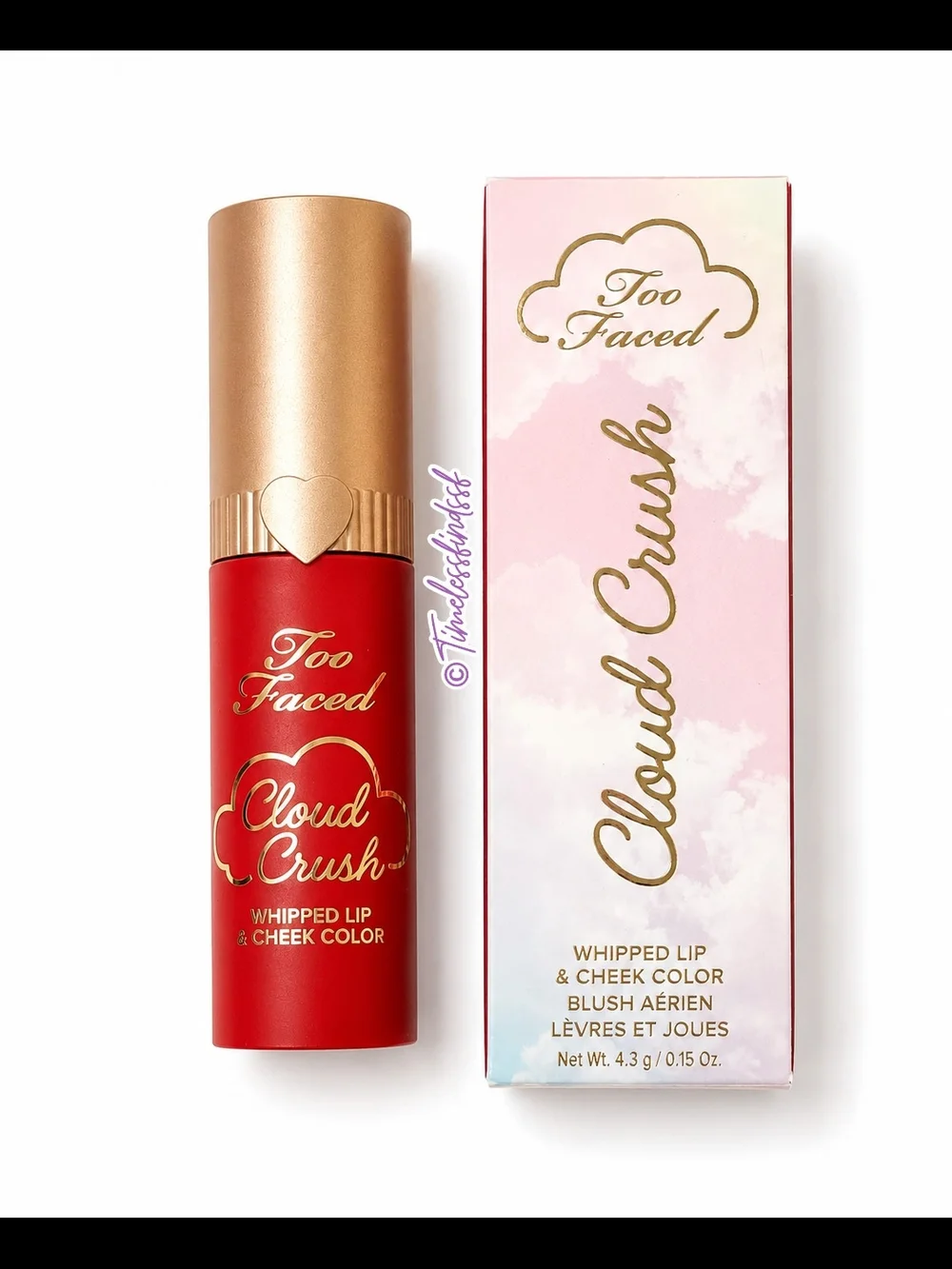 Too Faced Cloud Crush Whipped Lip & Cheek Trio — Bundle